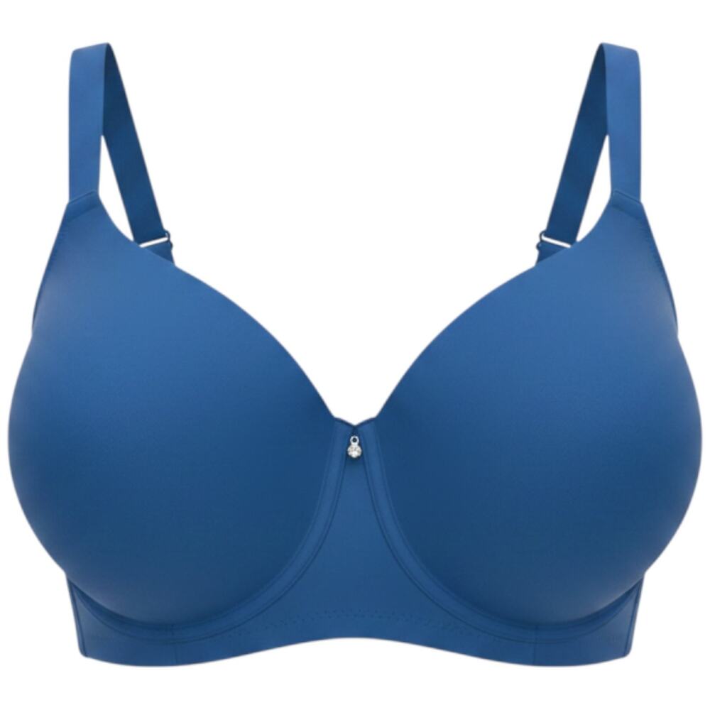BALI One Smooth U Ever Smooth Back Smoothing Bra 42C Underwire Blue DF6560